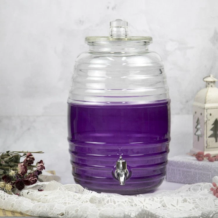 Glass Beverage Dispenser With Spigot