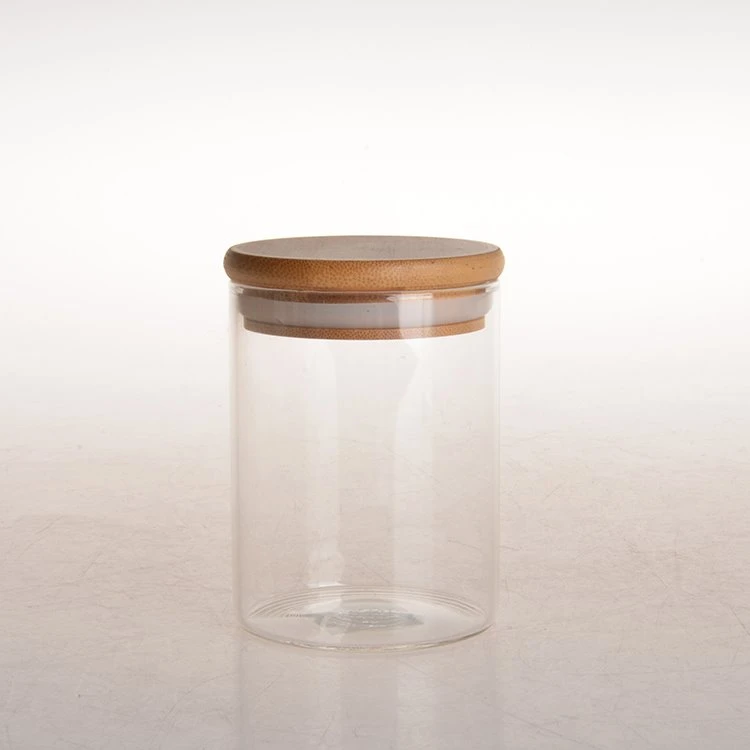 Glass Stacking Jar With Bamboo Lid