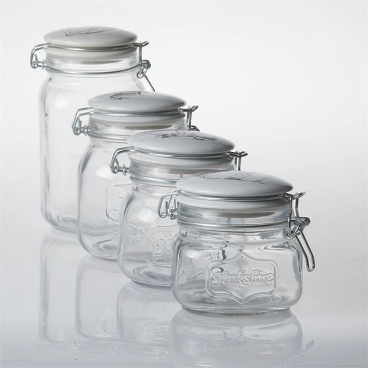 Airtight Glass Food Storage Jars With Ceramics Lid