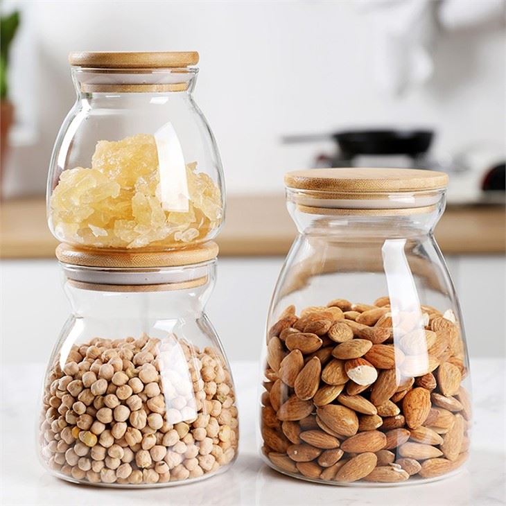 Wide Mouth Glass Food Canister