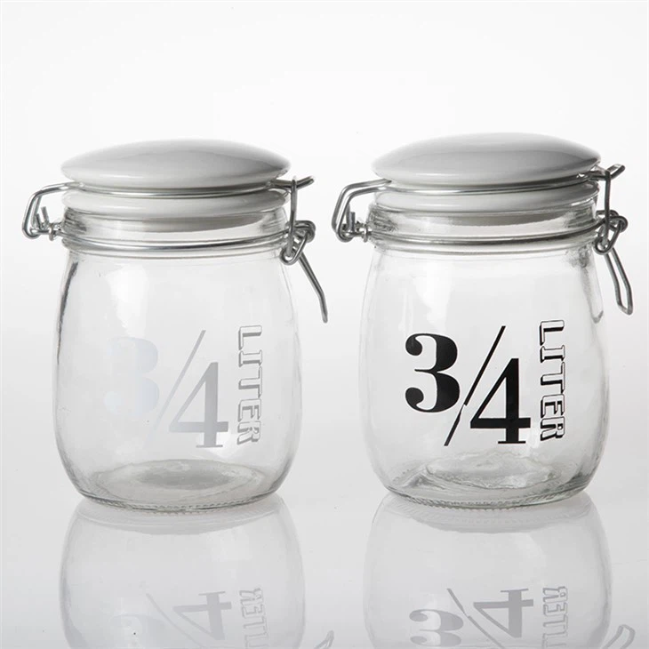2 প্যাক বড় কাচের জার